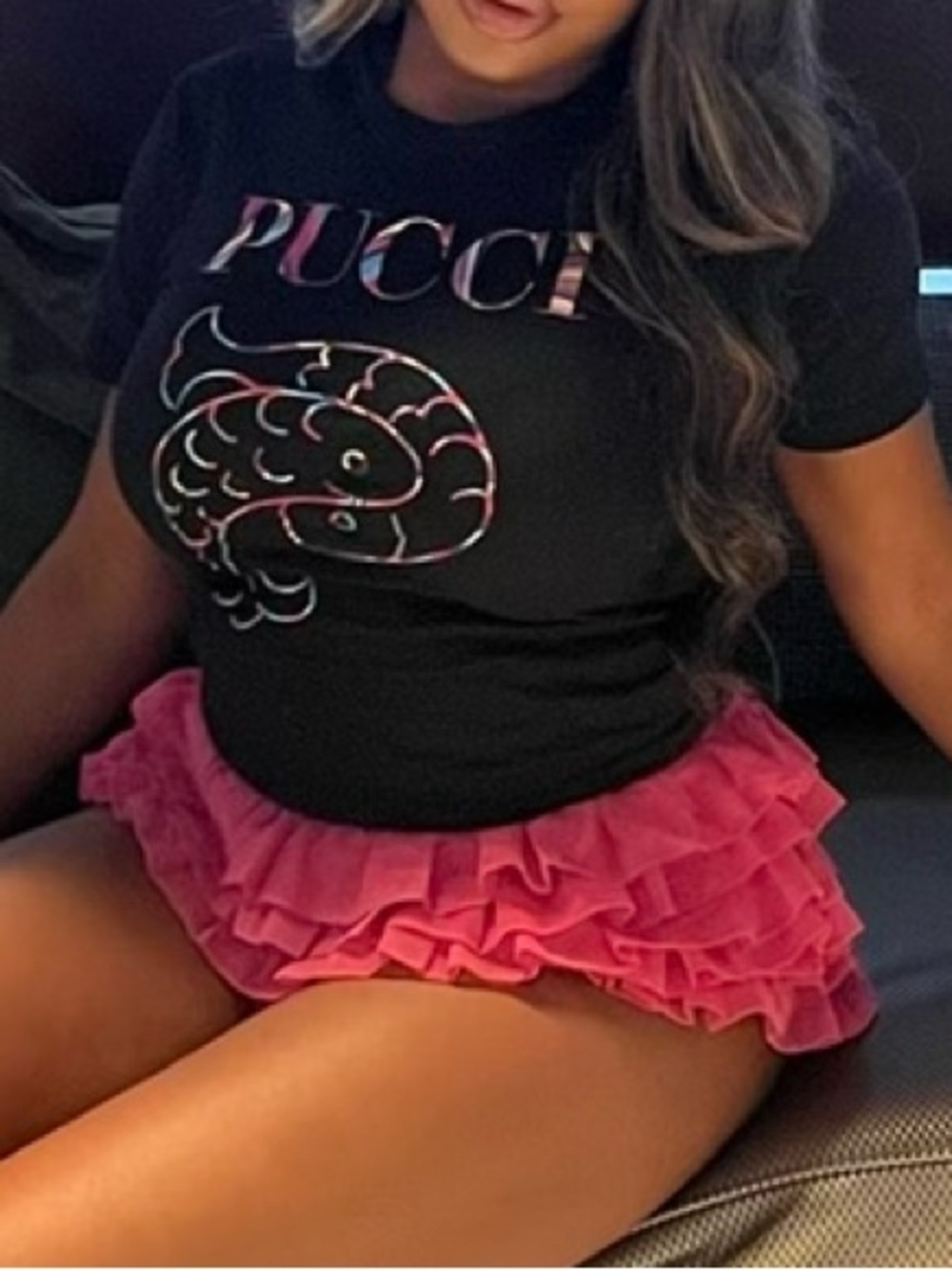 Emilio Pucci Black Tee